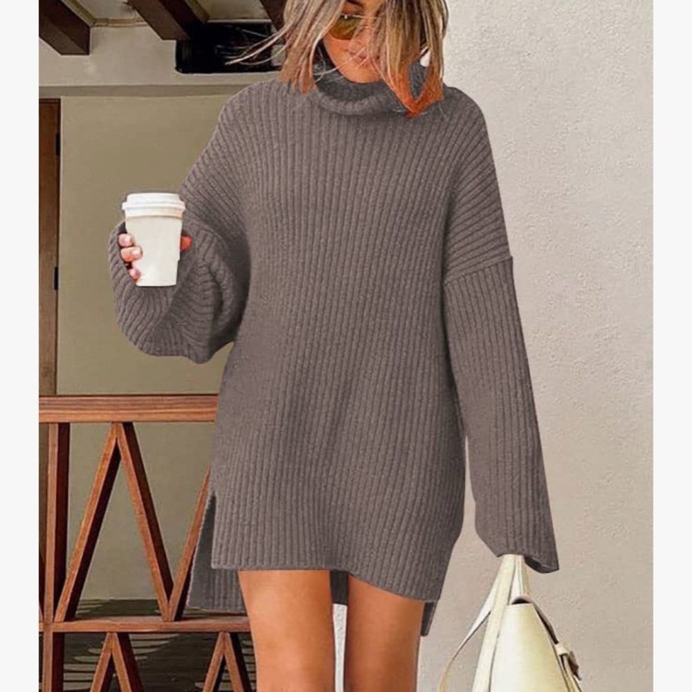 Nutmeg Turtleneck Dress
